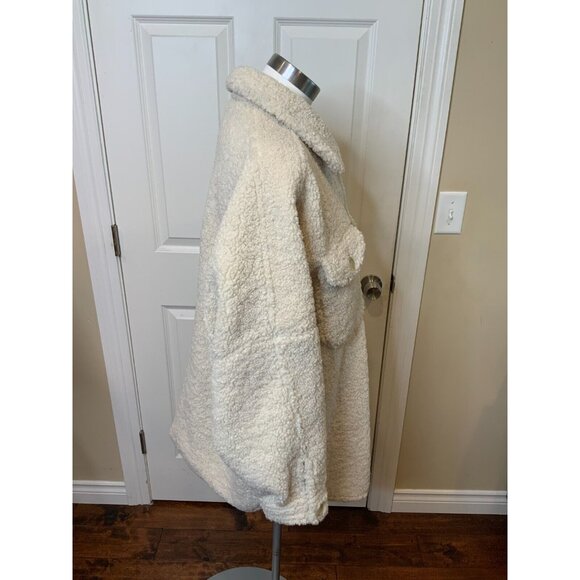 A.L.C. Cambrie Faux Shearling Shirt Sherpa Jacket SIze Large Women’s NWT $495 - Picture 4 of 7